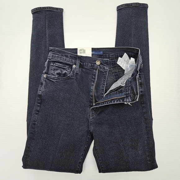 Levis Jeans Made & Crafted Size 27 High Waist Skinny Zippered Leg Dark Wash NWT - Picture 8 of 16